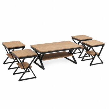 طقم شاي خشب WOOD 618 1+4 - درة السجايا