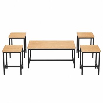 طقم شاي خشب مستطيل 1+4 C201 WOOD - درة السجايا
