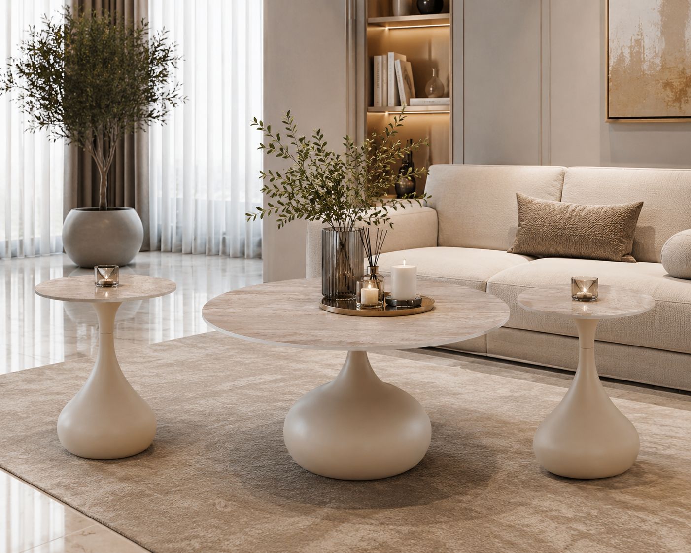 طقم شاي سيراميك دائري 1+2 SHS-037 BEIGE - 7500051 - صورة 6.jpg طقم شاي سيراميك دائري 1+2 SHS-037 BEIGE - درة السجايا
