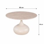 طقم شاي سيراميك دائري 1+2 SHS-037 BEIGE – 7500051 – صورة 1.jpg