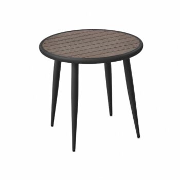 طاوله كافيه دائري F06 BROWN&BLACK 80*80