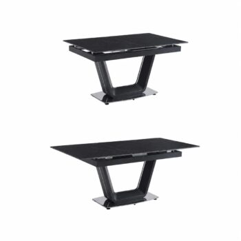 طاولة طعام مفرد OKT-2292 S.BLACK 120+40**90*76