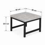 طقم شاي خشب ارضي مستطيل 1+4 TS115 GREY – 7300198 – صورة 1.jpg