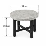 طقم شاي خشب ارضي دائري 1+4  TS120 GREY – 7300202 – صورة 1.jpg