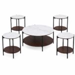 طقم شاي سيراميك خشب دائري 1+4 C190 BROWN – 7300143 – صورة 1.jpg