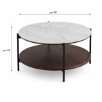 طقم شاي سيراميك خشب دائري 1+4 C190 BROWN – 7300143 – صورة 1.jpg