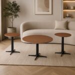 طقم شاي سيراميك دائري 1+2 SHS-038 LIGHT BROWN – 7500057 – صورة 1.jpg