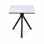 طاولة كافيه بديل سيراميك مربع T-03 WHITE 70*70
