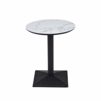 طاولة كافيه بديل سيراميك دائري T-07 WHITE 60*60