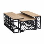 طقم شاي خشب مستطيل 1+6 C172 WOOD - درة السجايا