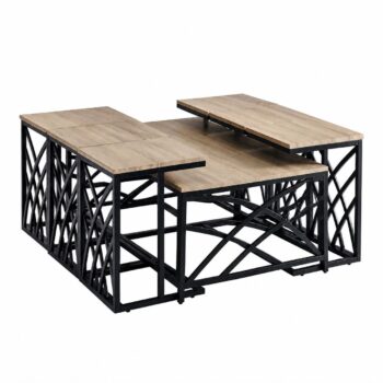 طقم شاي خشب مستطيل 1+6 C173 WOOD