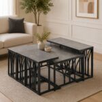طقم شاي خشب مستطيل 1+6 C174 GREY – 7300109 – صورة 1.jpg