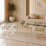 طقم اكلريك زجاج مستطيل 1+4 GOLD 3021 – 7100076 – صورة 1.jpg