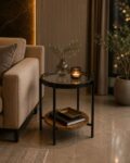 خدمه مفرد خشب زجاج دائري 4545 C159S BROWN A – 5200002 – صورة 1.jpg