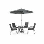 طاوله طعام مع مظلة 4 كرسي FH-04-120 DARK GREY – 8100003 – صورة 1.jpg