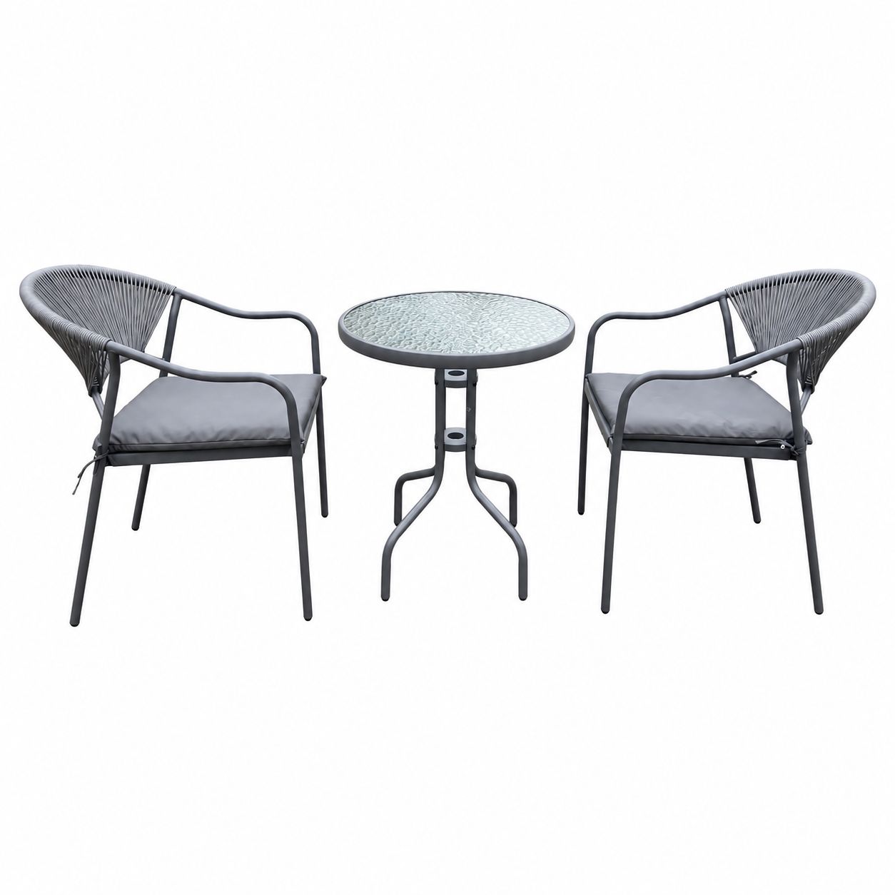 طقم كرسين وطاولة 211084 GREY - 6100044 - صورة 3.jpg طقم كرسين وطاولة 211084 GREY - درة السجايا