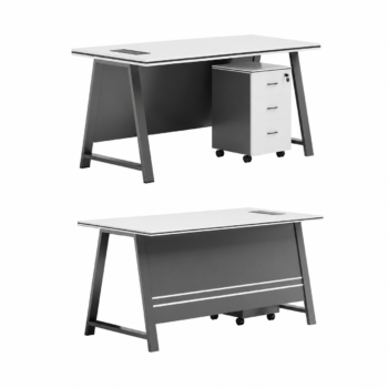 مكتب مقاس 100 OT-28 WHITE GREY