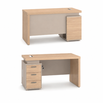 مكتب مقاس 1.40 OT-6602 WOOD (light walnut