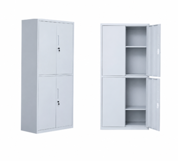 دولاب مكتبي حديد مقاس 185*85 OW-010 GREY