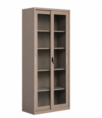 دولاب مكتبي حديد مقاس 185*85 OW-001 BEIGE