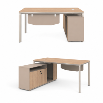 مكتب مقاس 1.60 OT-6609 WOOD (light walnut