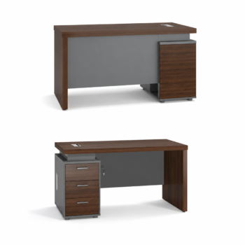 مكتب مقاس 1.20 OT-6602 DARK BROWN
